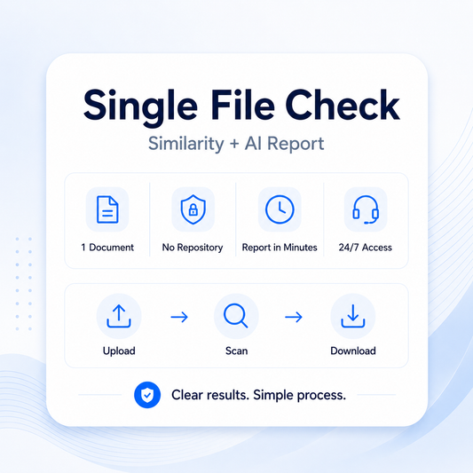 Turnitin AI Checker for Students & Plagiarism Checker | Instant Similarity Report | No Repository (UK/USA/AU Edition)